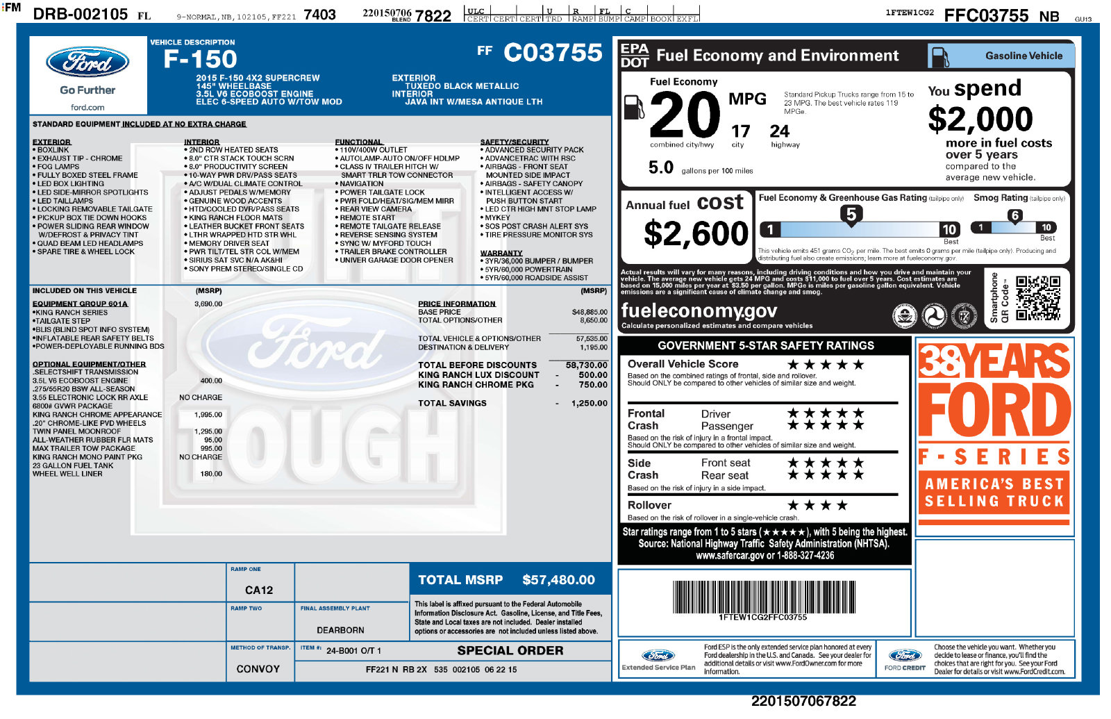 2015 Ford F-150 King Ranch