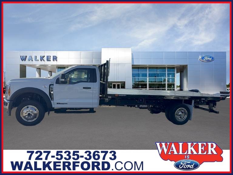 2026 Ford Super Duty F-550 DRW XL 4WD Wabash 16' Flatbed w/Straps