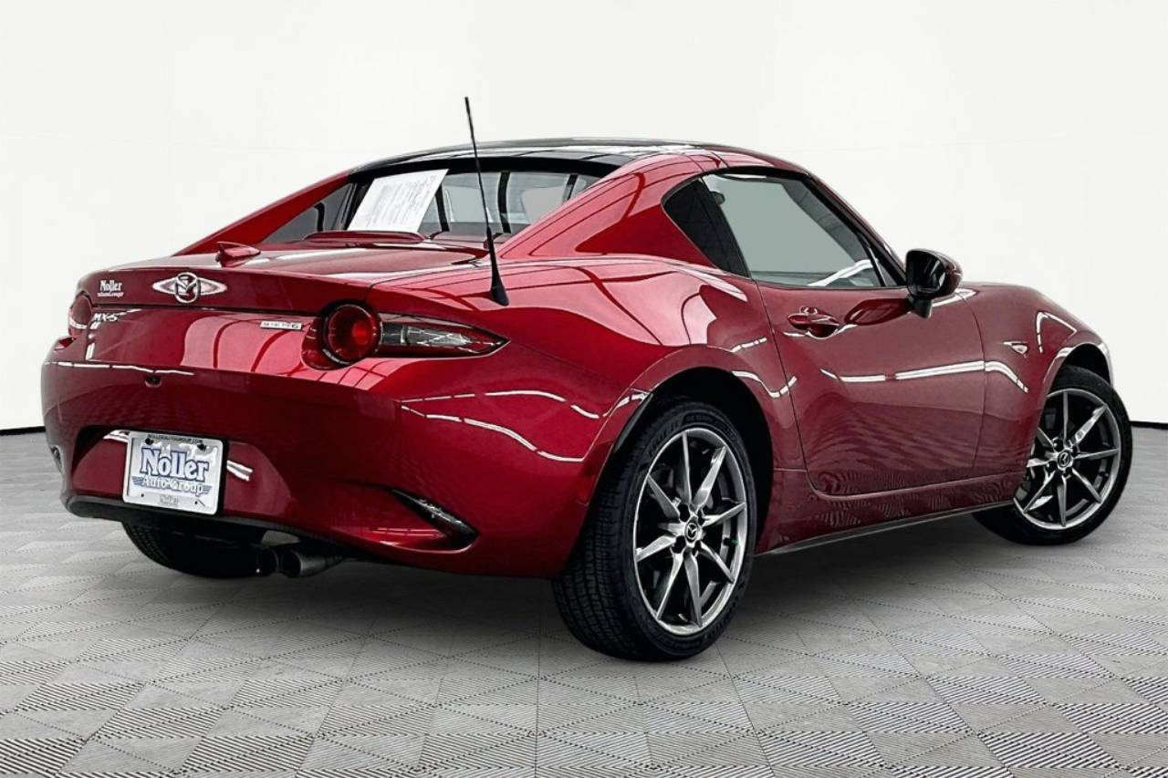 Certified 2021 Mazda MX-5 Miata RF Grand Touring with VIN JM1NDAM71M0459891 for sale in Kansas City