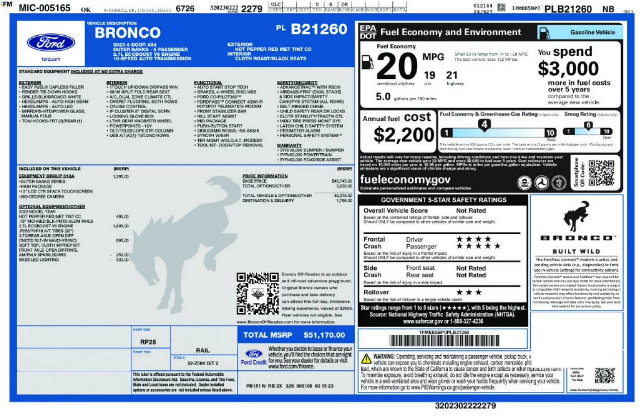 2023 Ford Bronco 4-Door Outer Banks - Photo 6