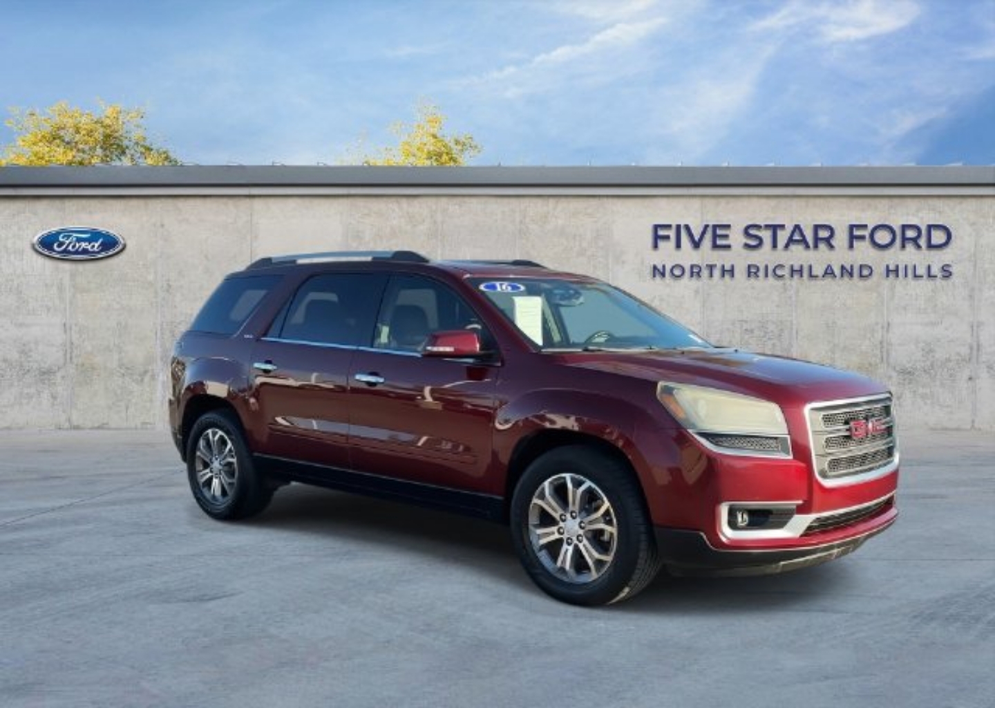 Used 2016 GMC Acadia SLT-1 with VIN 1GKKRRKD5GJ209911 for sale in North Richland Hills, TX