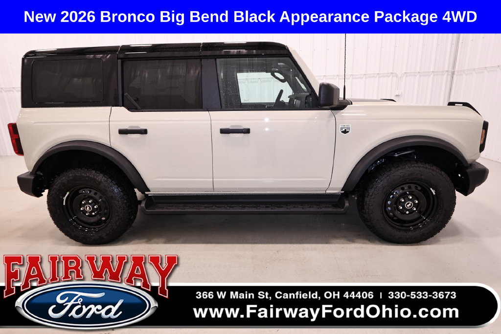 New 2026 Ford Bronco BIG Bend in Canfield, OH 1FMDE7BHXTLB61050