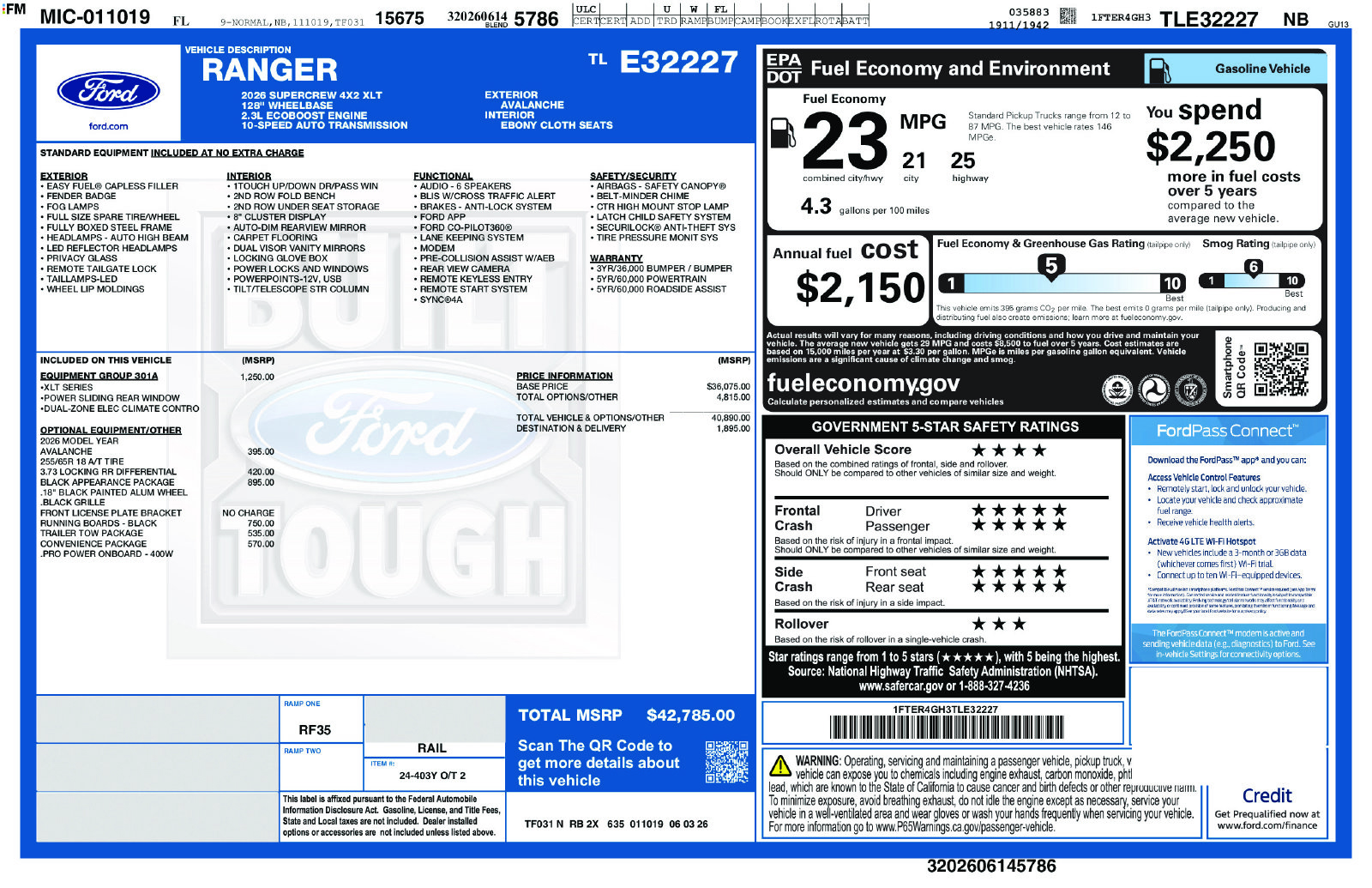 2026 Ford Ranger XLT