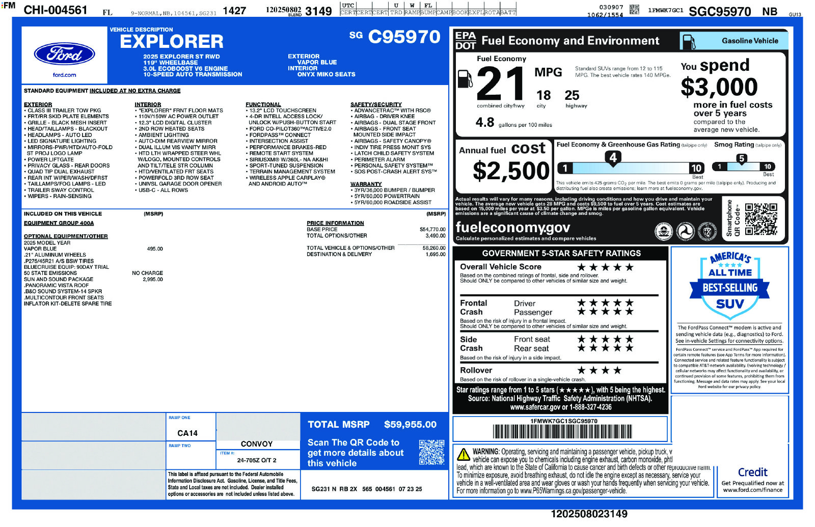 2025 Ford Explorer ST